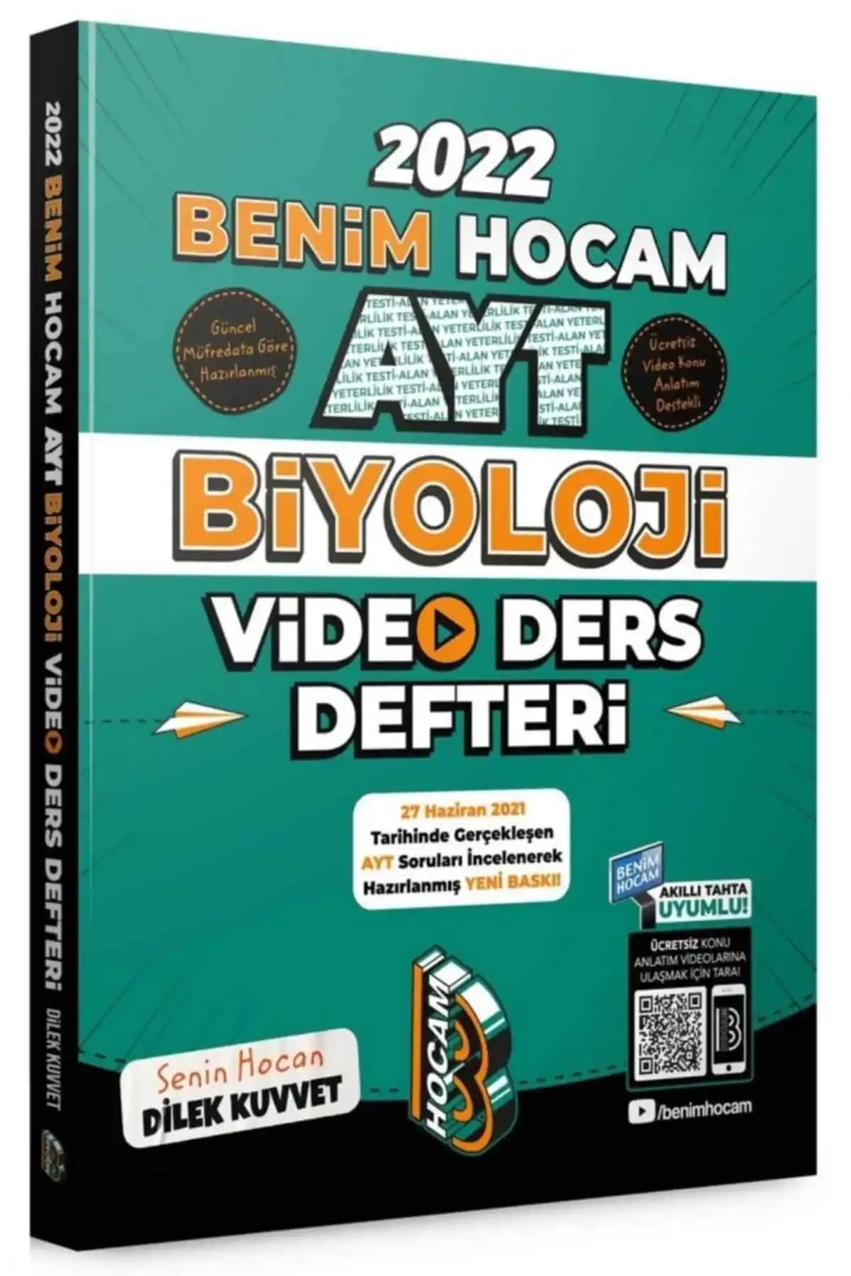 Benim Hocam Yayınları 2022 AYT Biyoloji Video Ders Defteri İncelemesi ve Öğrenme Avantajları
