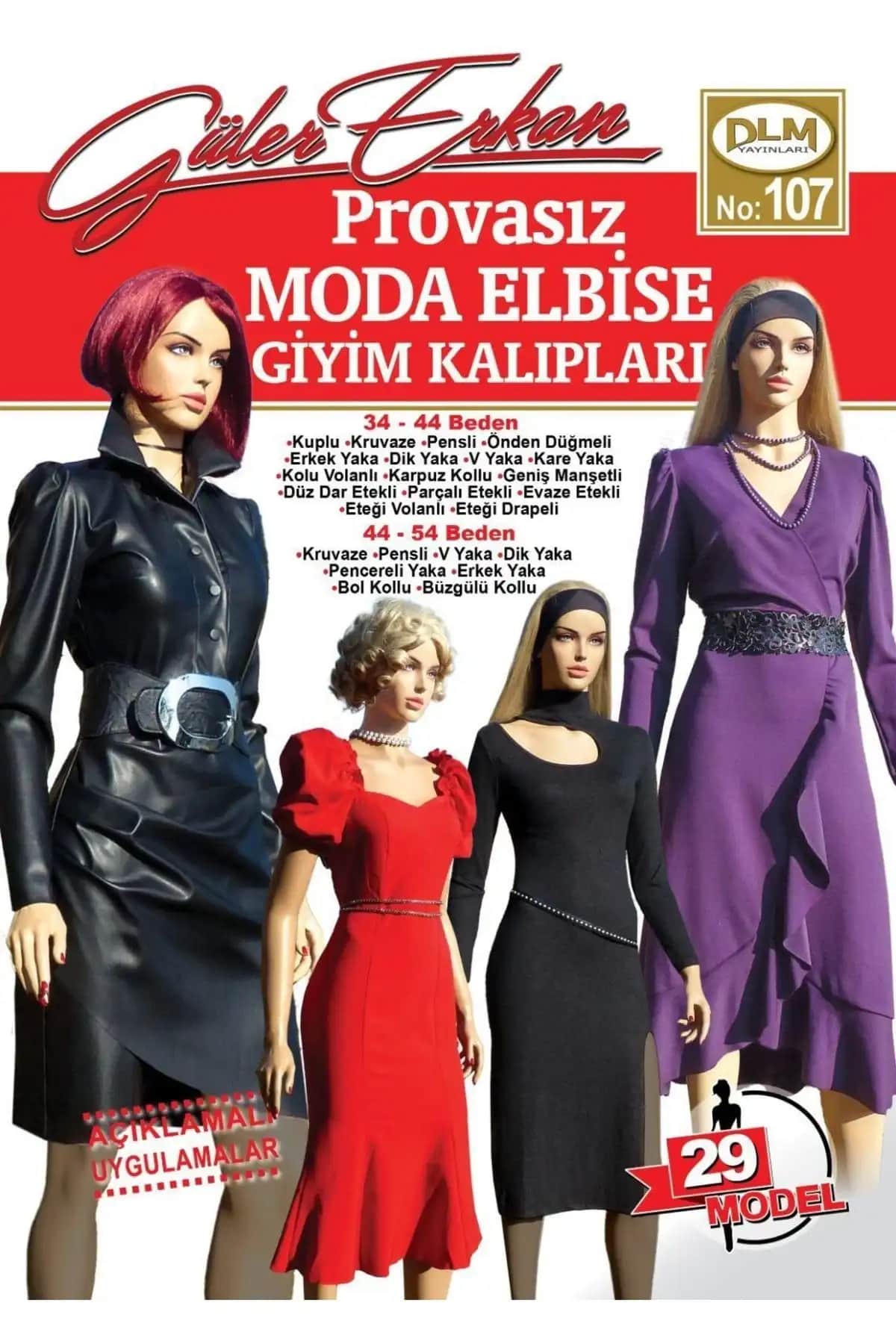 Güler Erkan Moda Elbise Kalıpları: Detaylı ve Pratik Tasarım Seti Analizi