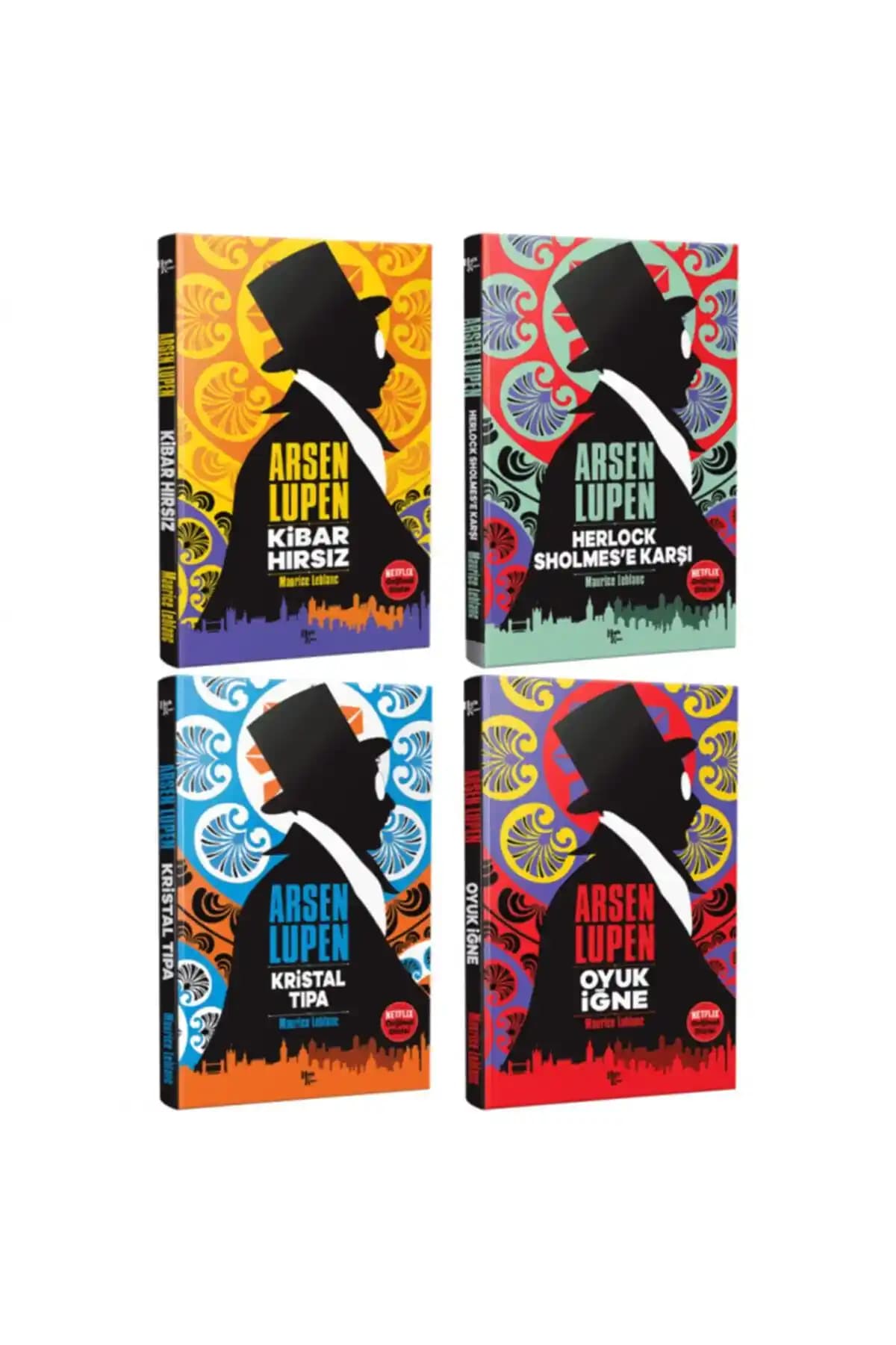 Halk Kitabevi Arsen Lupen 4 Kitap Seti Polisiye ve Gerilim Romanları İçin Uygun