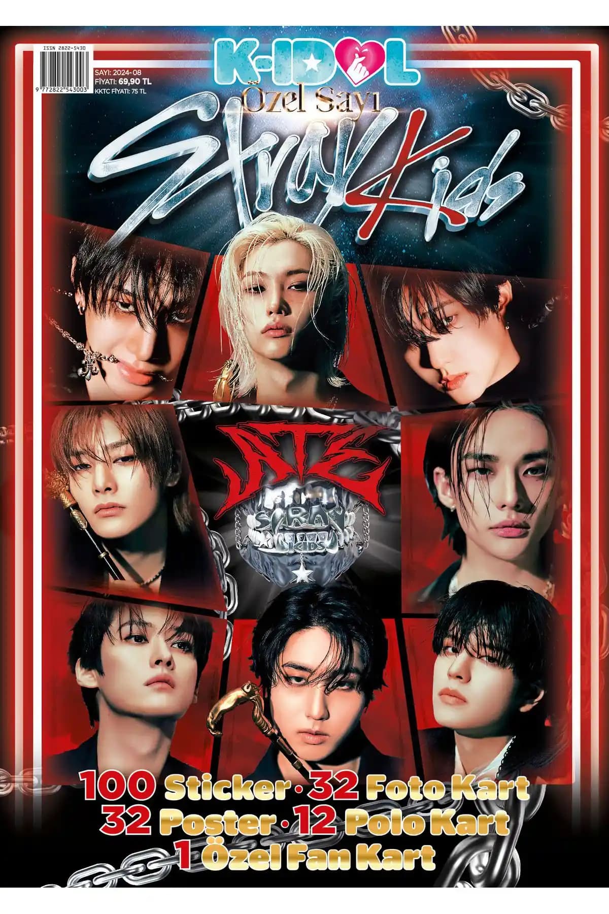 KIDOL KIDOL ÖZEL SAYI STRAYKIDS ATE: Türkçe K-pop ve gençlik temalı özel dergi