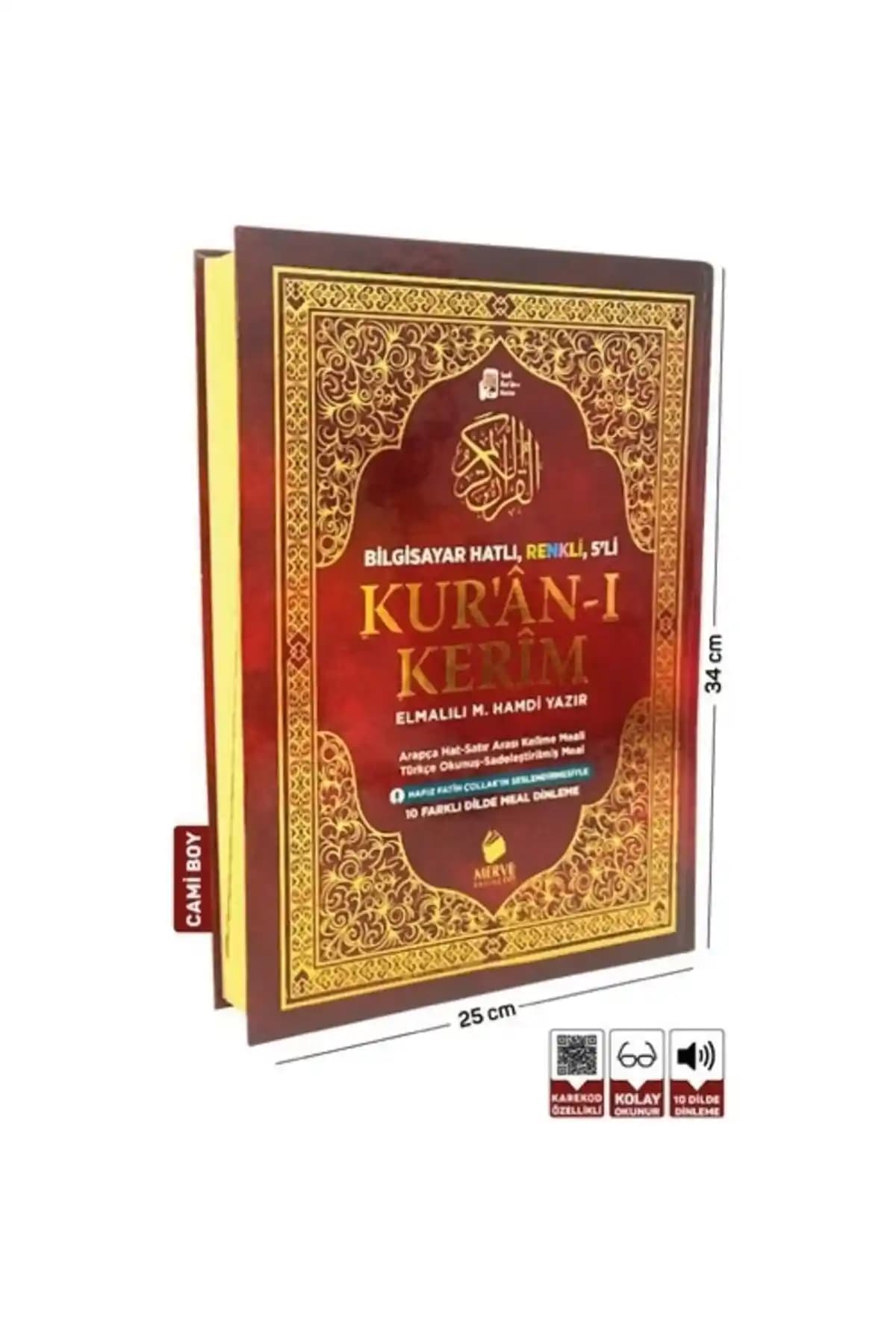 Merve Yayınları Camii Boy Kur'an: Detaylı Türkçe Meal ve Satır Arası Kelime Özelliği