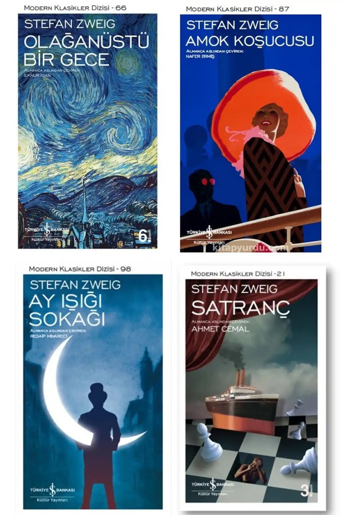 Stefan Zweig Kitap Seti: Edebiyatın Zamansız ve Evrensel İzleri Türkçe Koleksiyon