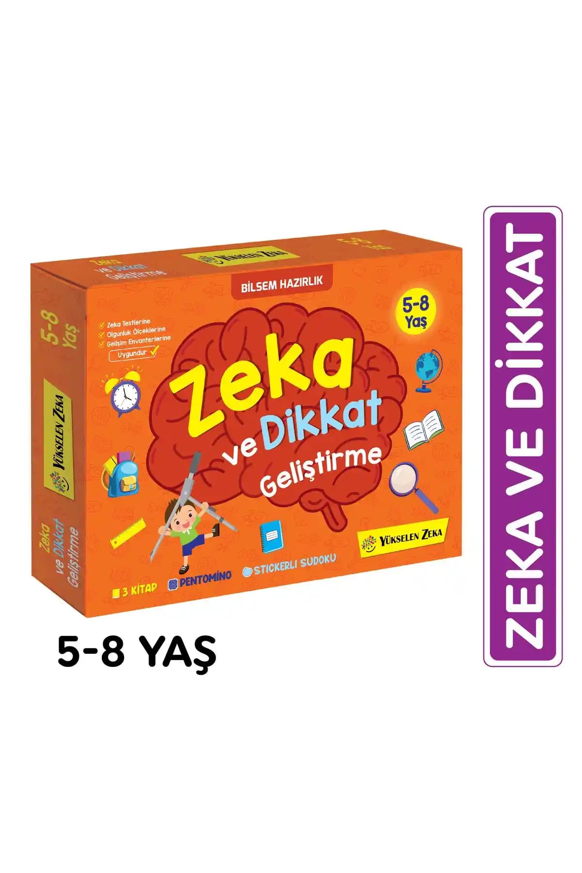 Yükselen Zeka 5-8 Yaş Zeka ve Dikkat Geliştirme Seti ile Çocukların Bilişsel ve Dikkat Becerileri Gelişir