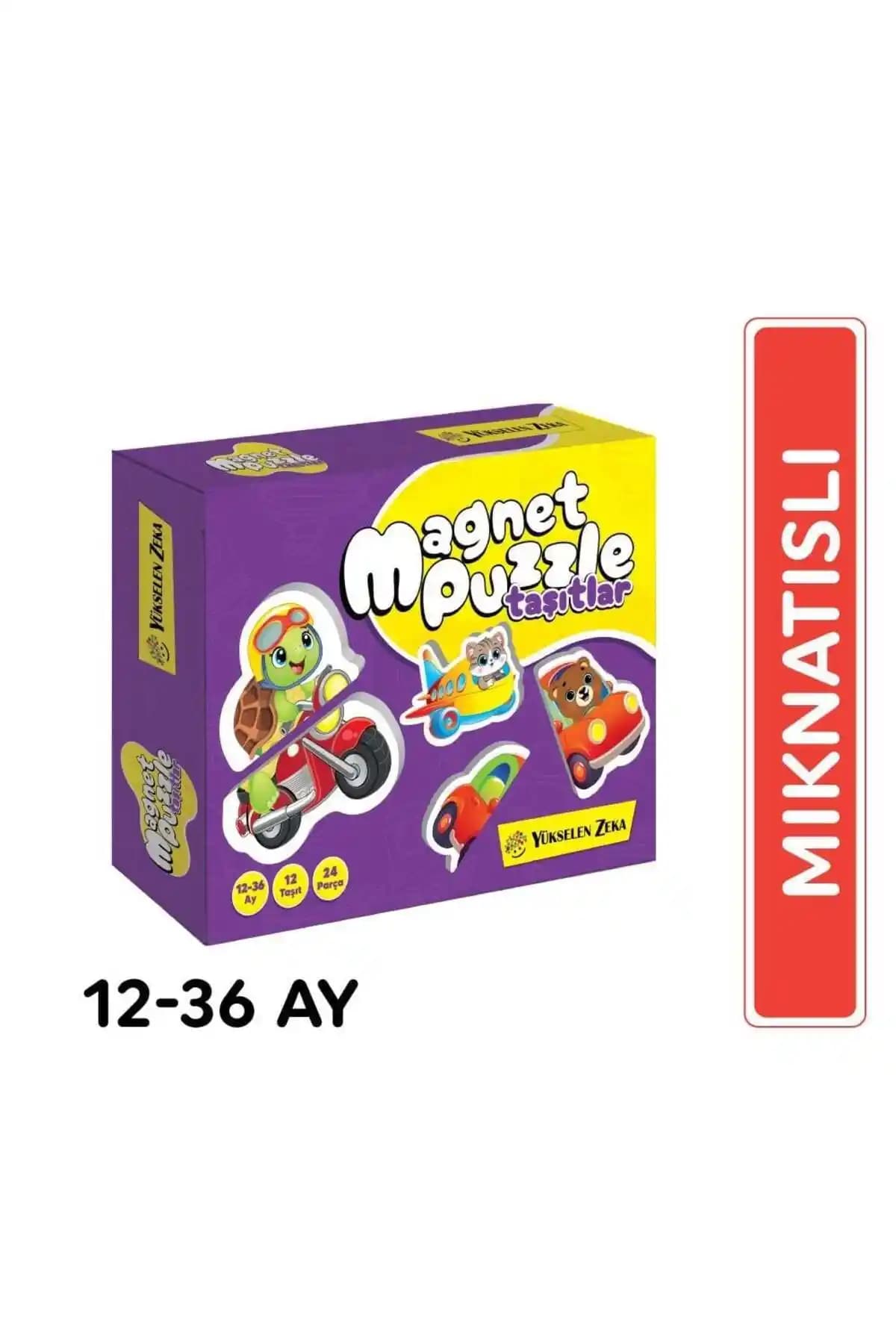 Yükselen Zeka İlk Magnet Puzzle Taşıtlar Çocukların Gelişimini Destekleyen Eğitici Oyun
