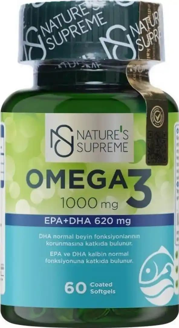 Nature's Supreme Omega-3 ile Sağlığınızı Güçlendirin Doğadan Gelen En Saf Omega-3 Kaynağı