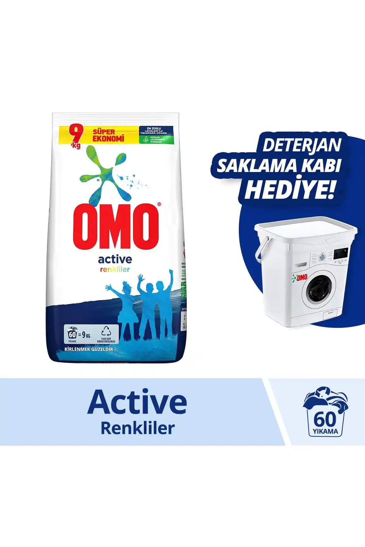 Omo Active Fresh 9 Kg Çamaşır Deterjanı: Güçlü Temizlik ve Ferahlık Sağlayan Ürün