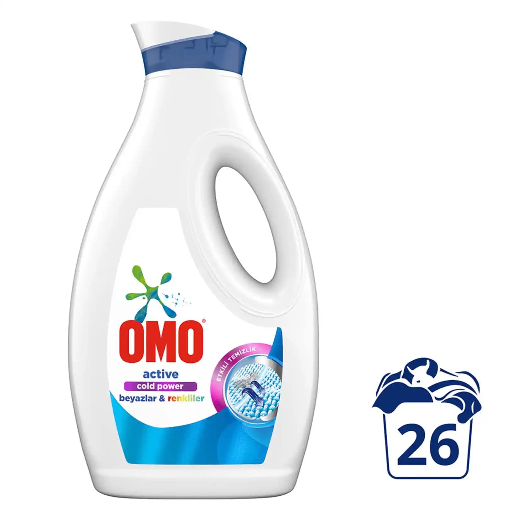 OMO Sivi Active 1690 ml: Güçlü Temizlik ve Hijyen İçin Doğru Seçim