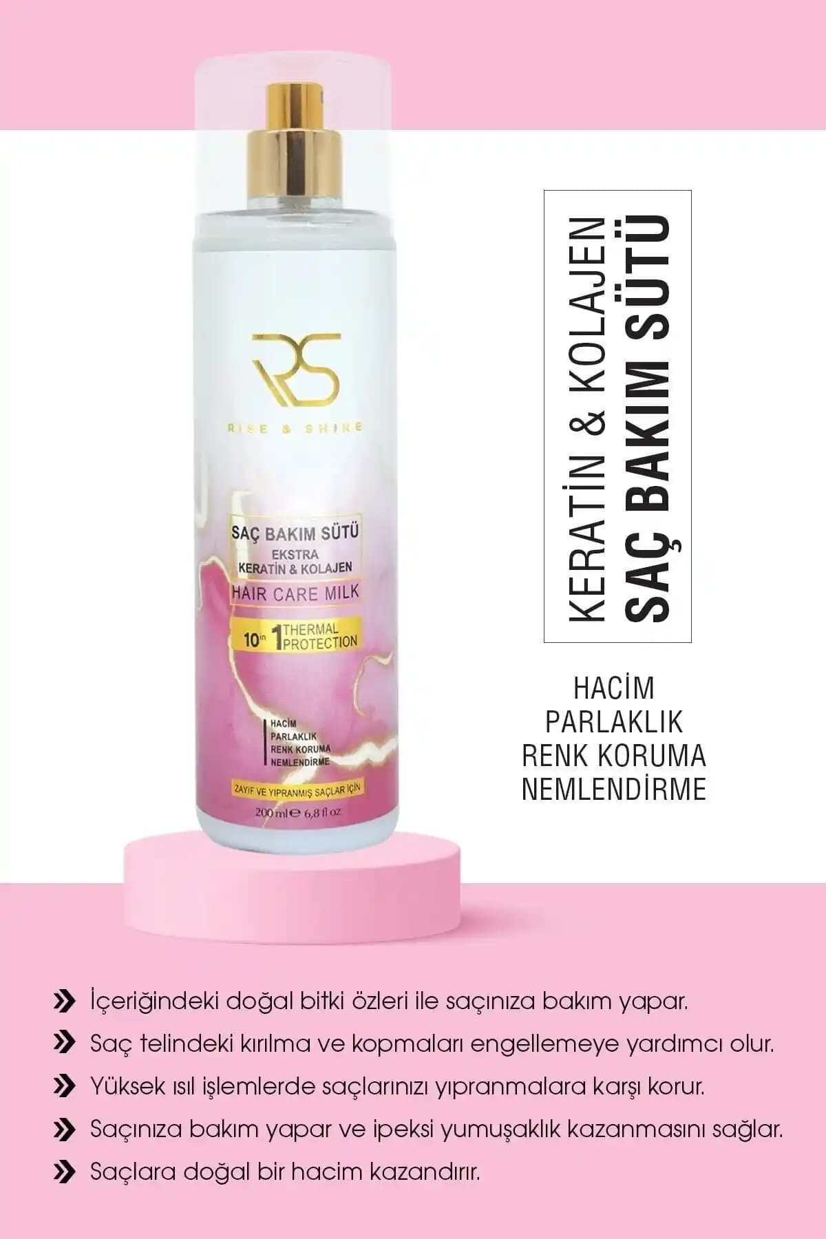 Rise and Shine Keratin Sütü ile Saçlarınızı Güçlendirin ve Parlaklık Kazanın