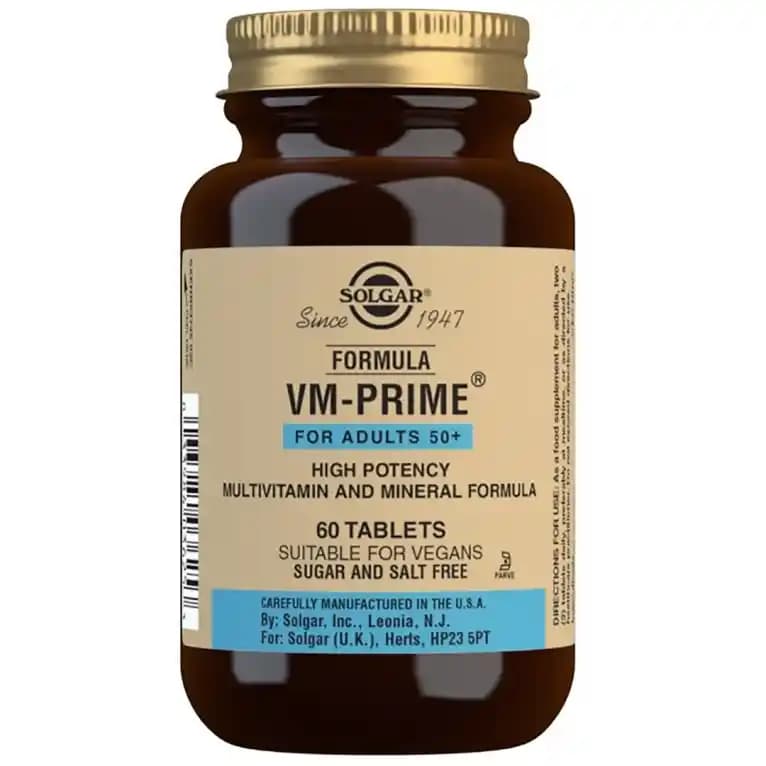 Solgar VM Prime Multivitamin: Günlük Enerji ve Bağışıklık Destekleyici Takviye