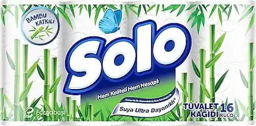 Solo bambu tuvalet kağıdı 16'lı paket ile çevre dostu hijyen tercihi