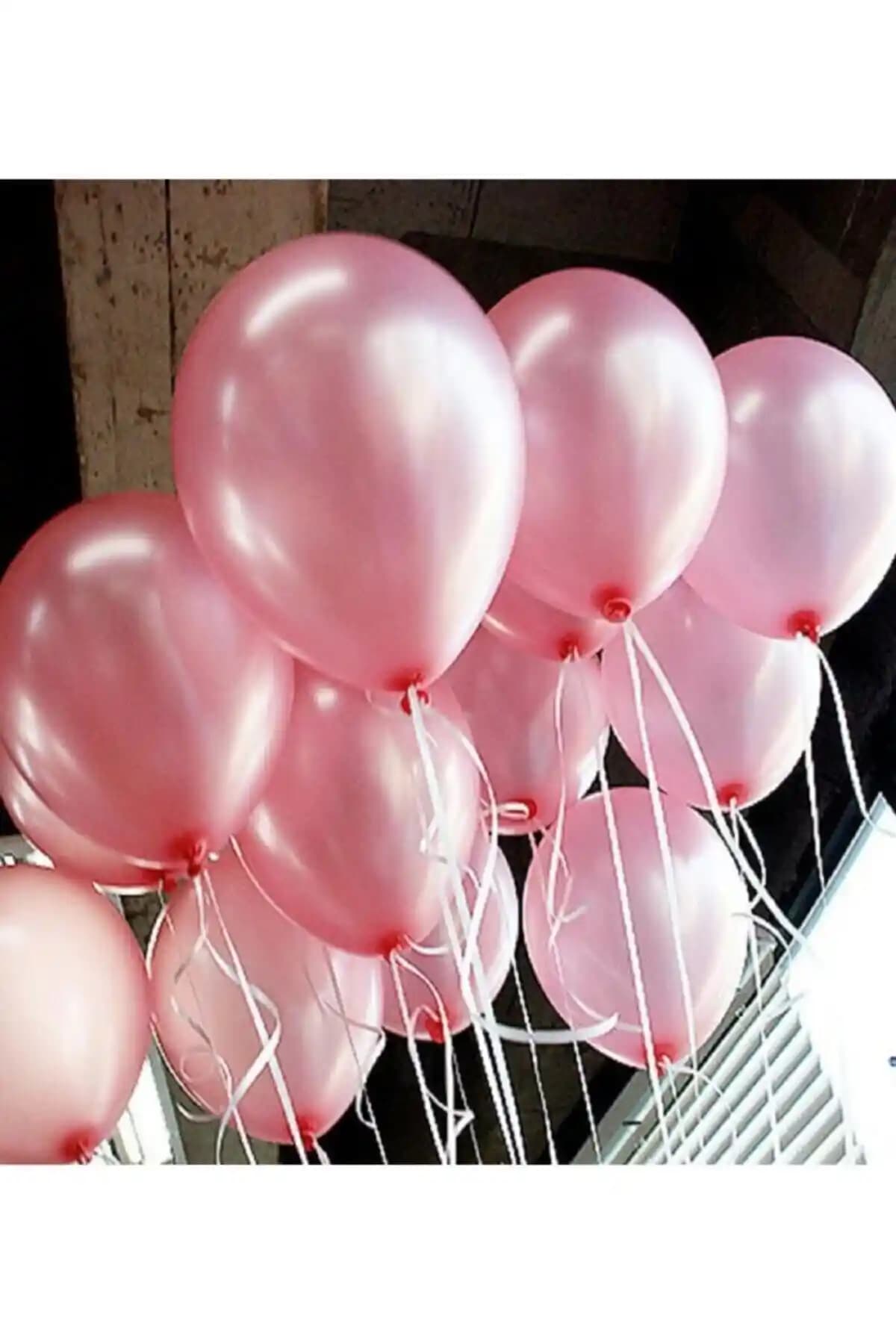 BalonEvi Pembe Metalik Balon Seti 10 Adet – Renkli ve Dayanıklı Dekorasyon Malzemeleri