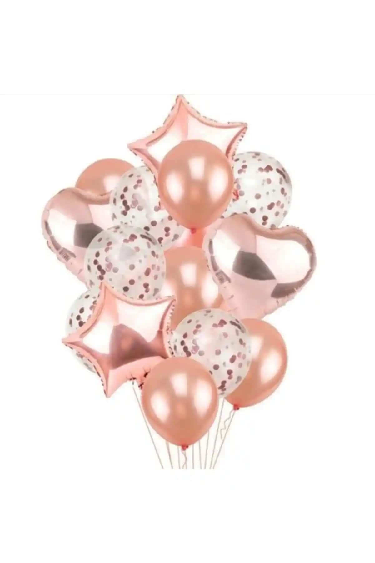 BalonEvi Rose Gold Balon Seti Modern ve Şık Dekorasyon İçin Uygun Alternatif