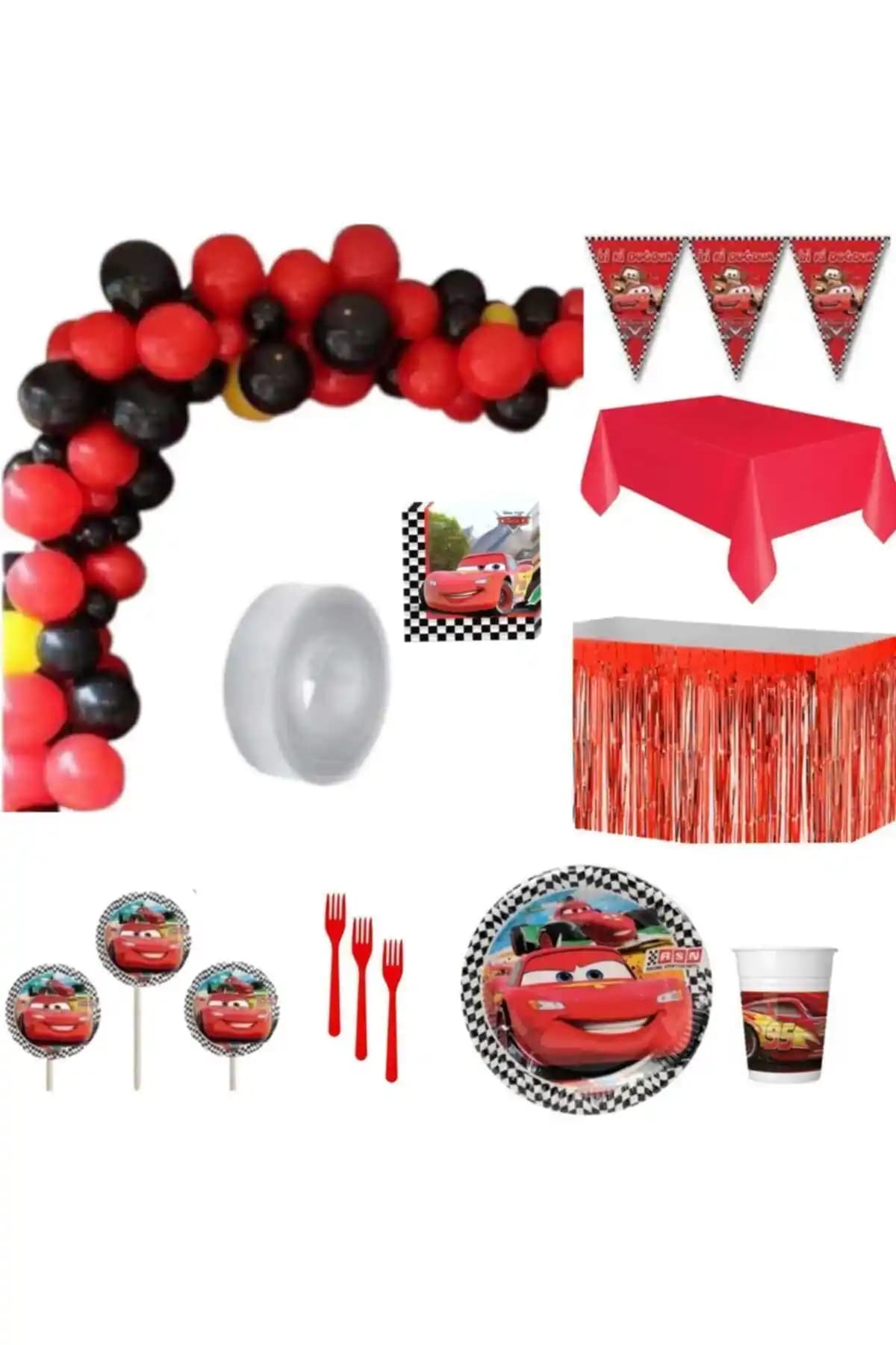 CAVAŞ Sun Şapkası ve Parti Seti Çocuklar İçin Renkli ve Eğlenceli Doğum Günü Malzemeleri