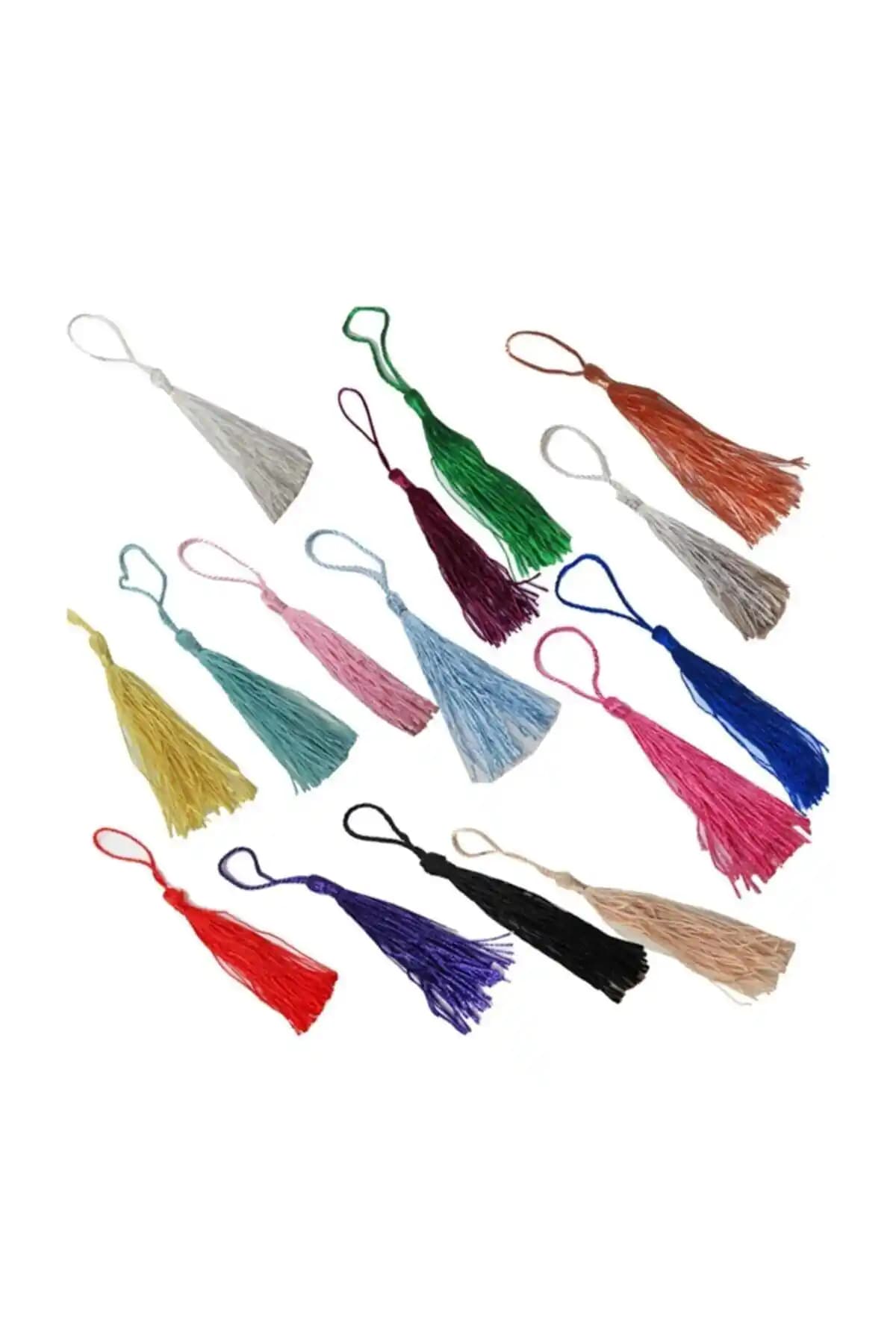 Elgala Renkli Püsküller 50 Adet Çok Yönlü Kullanım İmkanı ve Tasarım Fırsatları