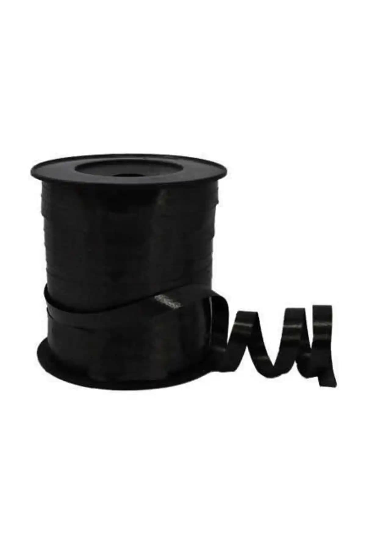 ELITETIME Rabant Rafya Şerit Siyah 8 mm Uzunluk: 200 m Çok Amaçlı Dekorasyon Malzemesi