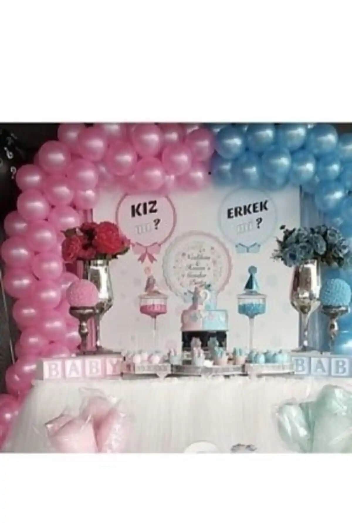 Genel Markalar Metalik Mavi Pembe Balonlar ile Partilerinizi Renkli ve Şık Hale Getirin