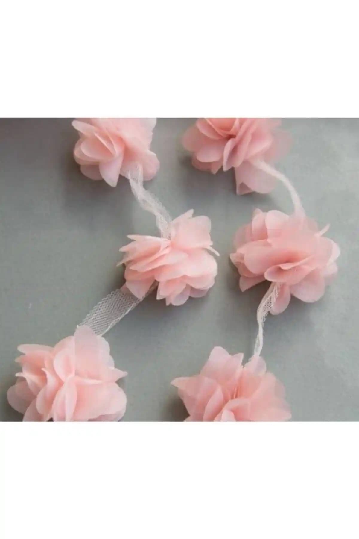 Genel Markalar Somon Gül Lazer Kesim Çiçek 1 Metre Pembe Dekoratif Malzeme