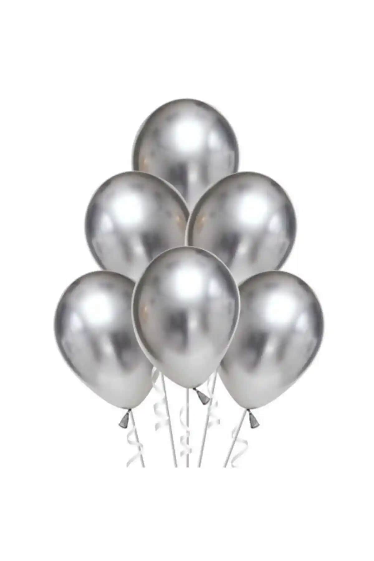 Gümüş Gri Metalik Balon Seti 10'lu Dekoratif Parti Süsleri ve Kullanım İpuçları