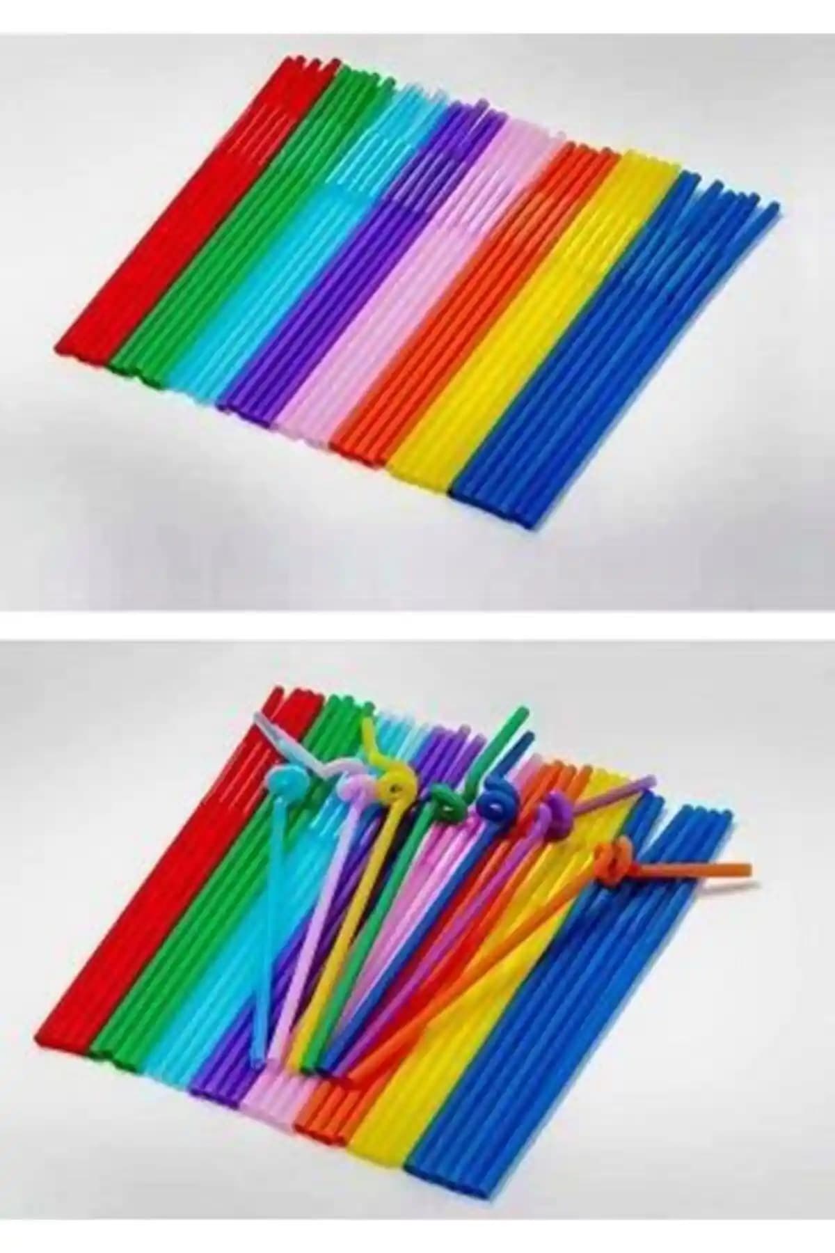 İnce Artistik Pipet 6mm×280mm Beyaz Renkli, Dayanıklı ve Şık Tasarım