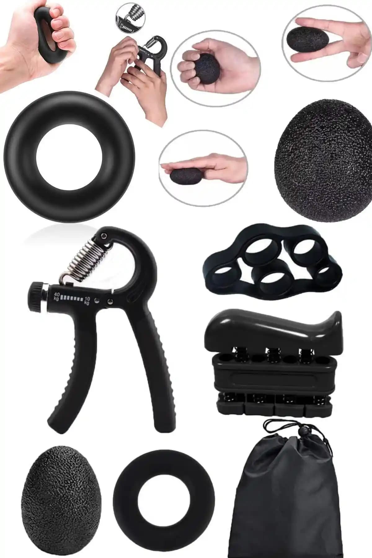 Leyaton 5'li Ayarlanabilir El Tutucu Seti ile El ve Kol Kaslarınızı Güçlendirin