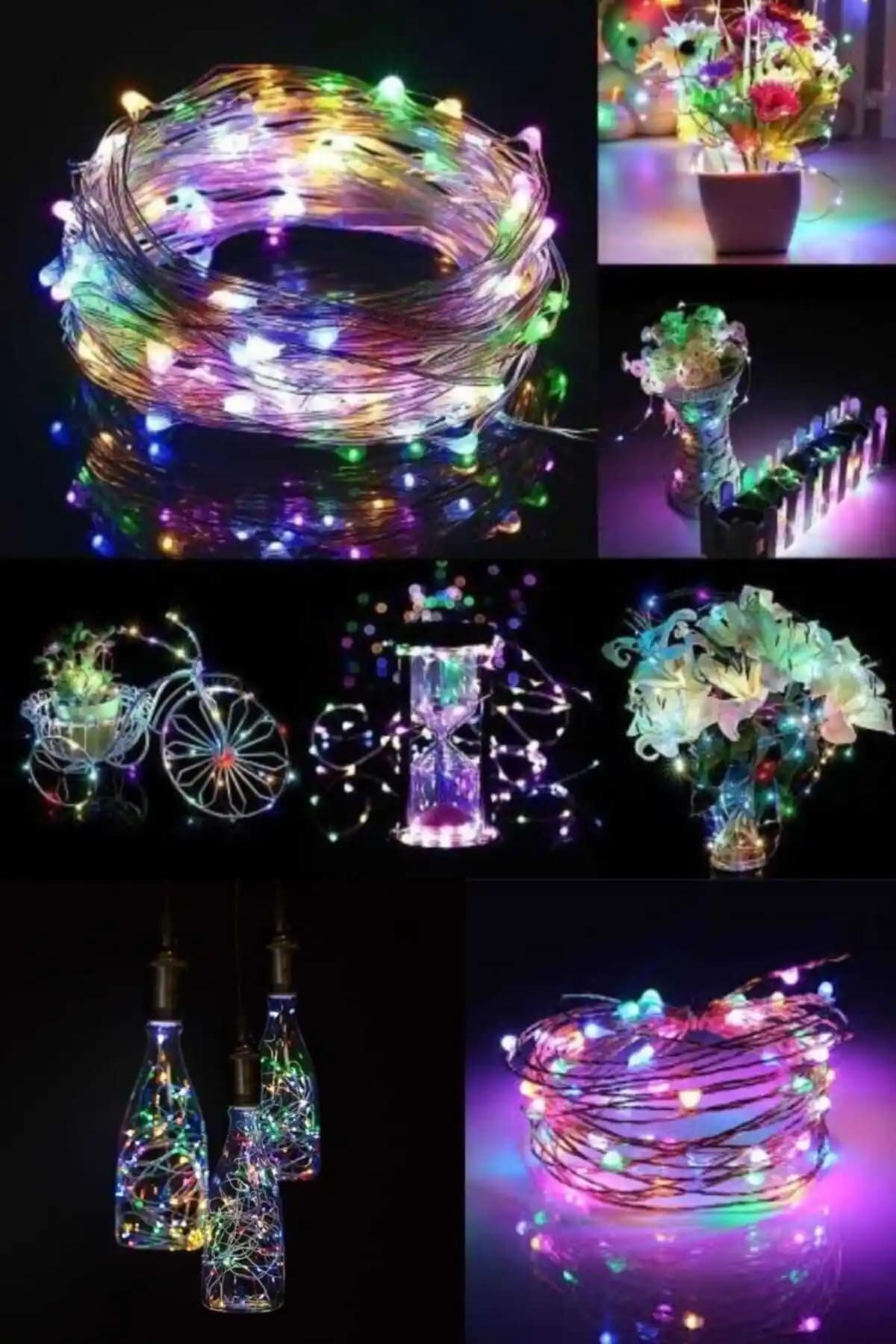 Miremi Peri Led Işık 5 Metre RGB Serisi Yılbaşı ve Dekorasyon İçin Uygun