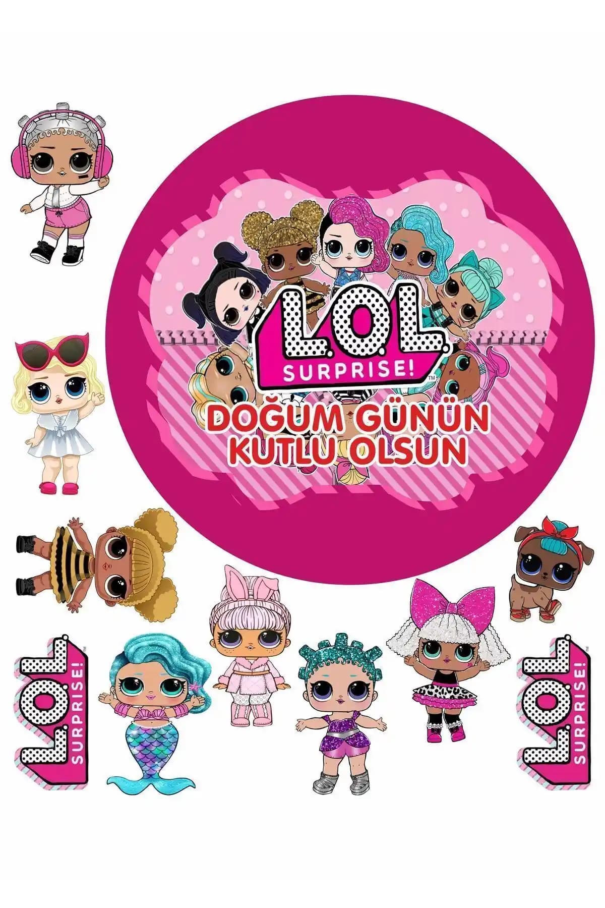 Printiks Lol Bebek 11 Li Yenilebilir Süsü: Pasta ve Kurabiye Dekorasyonunda Yenilikçi Ürün