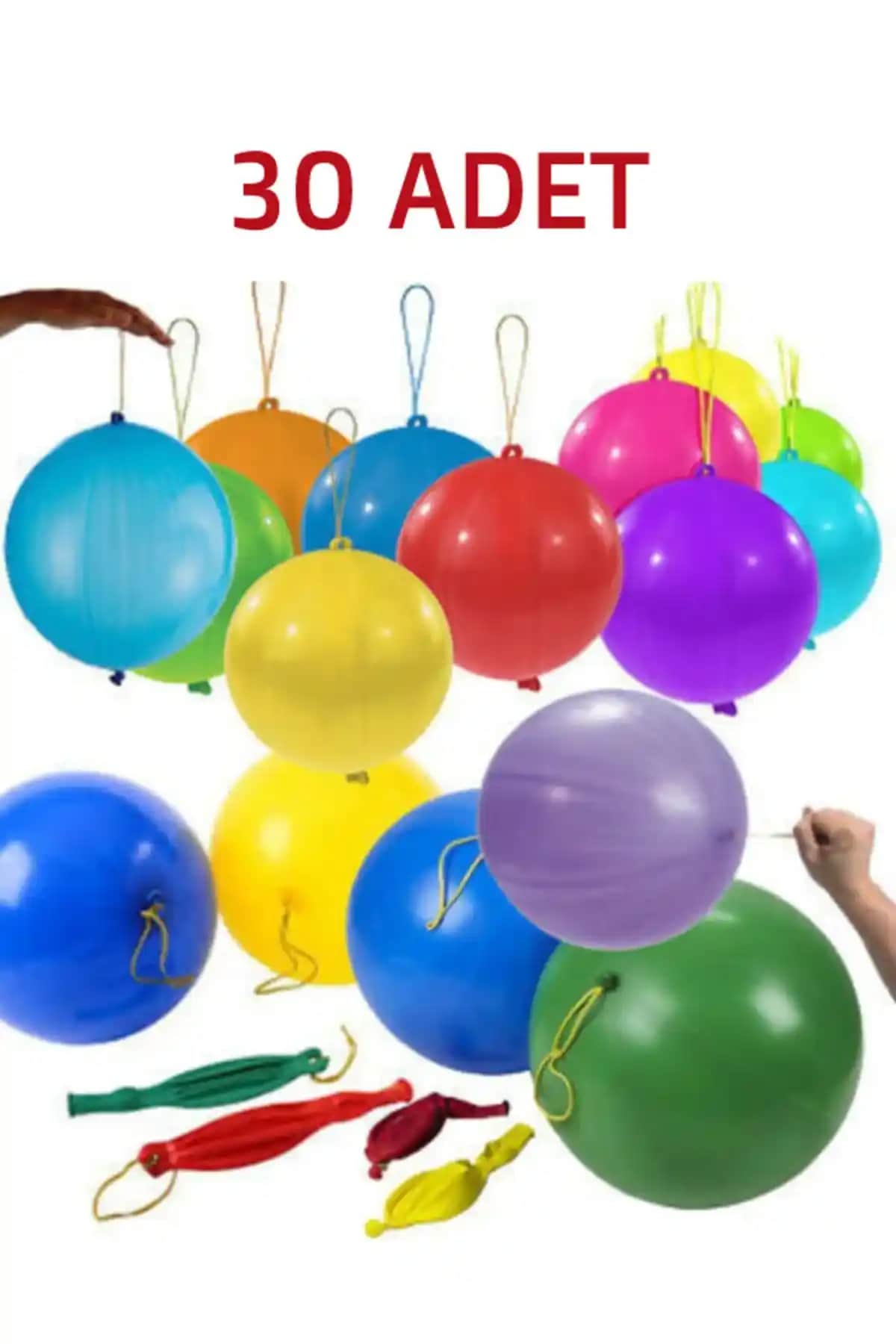 Renkli ve Eğlenceli Lastikli Zıpzıp Balonlar: Partilerin Vazgeçilmez Süs Malzemeleri