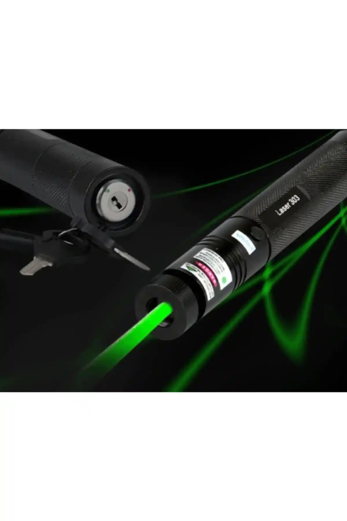 SVngx Yeşil Şarjlı Lazer Pointer 2000mW Profesyonel Güç ve Güvenlik Özellikleri