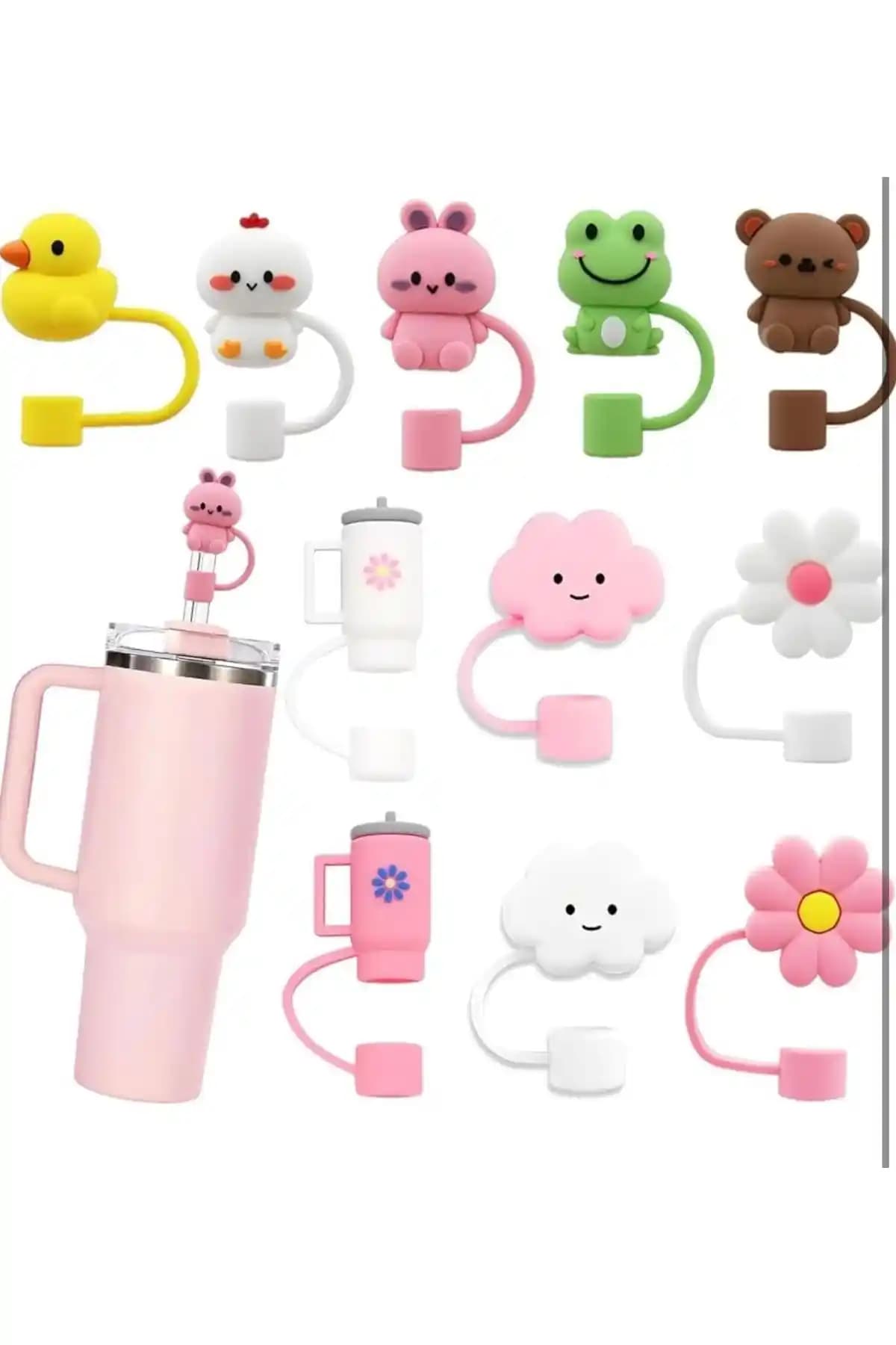 Yenigeldi silikon pipet tıpası Stanley bardak ve şişeler için hijyenik ve pratik çözüm