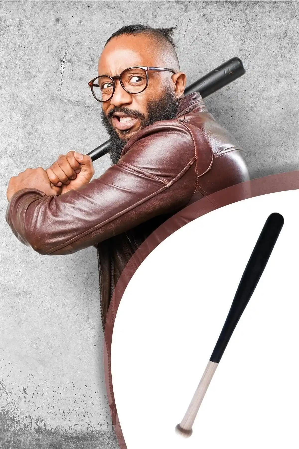 Hsport 61 cm Meşe Ağacı Zımparalı Beyzbol Sopası Güç ve Dayanıklılık Sunar