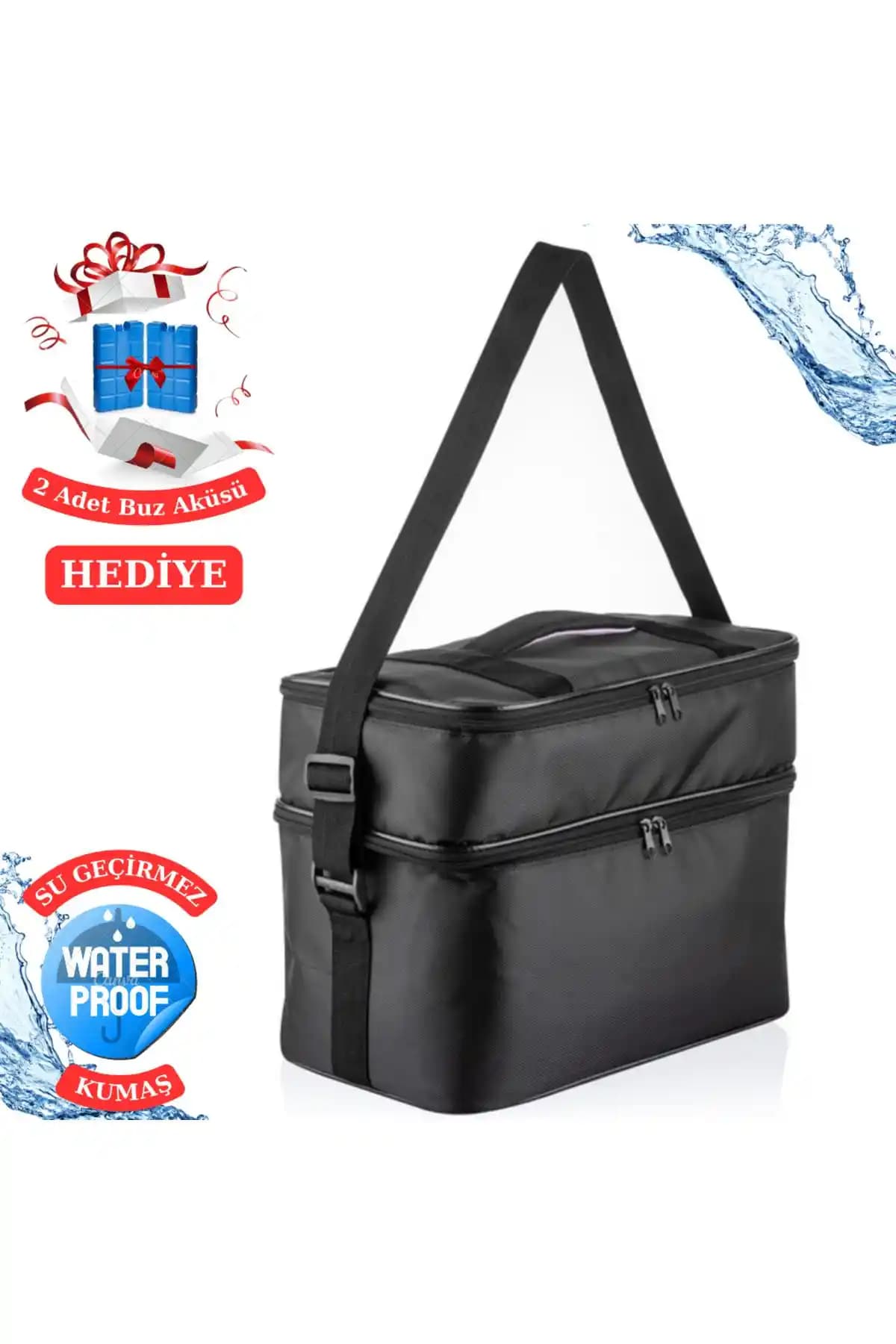 NS Güvenilir Ns 22 Lt Soğutucu Termos Kamp Piknik Yalıtımlı Askılı Çanta