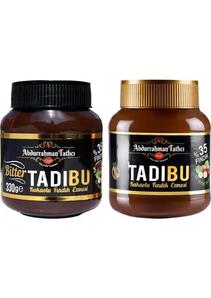 Abdurrahman Tatlıcı Tadıbu Bitter Kakaolu Fındık Ezmesi Sağlıklı ve Doğal İçeriklerle Dolu