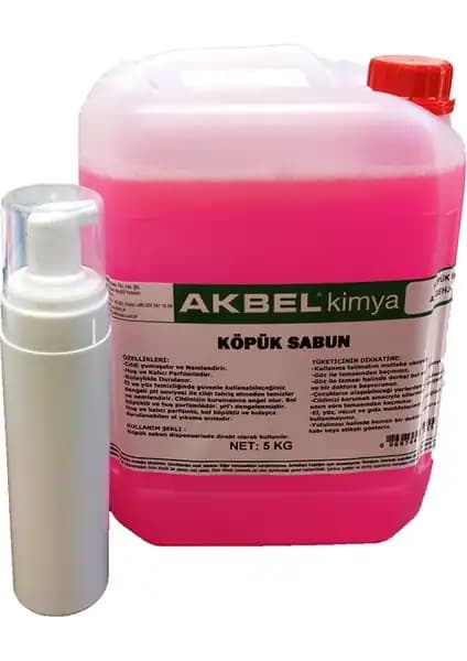 Akbel Köpük Sabun 5 Kg ve Köpük Yapıcı Dispanser ile Hijyen ve Temizlikte Yenilikçi Çözüm