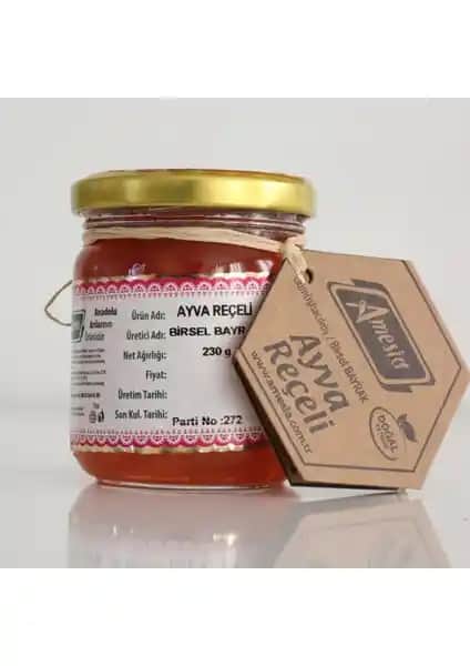 Amesia Ayva Reçeli 230 gr Doğal Lezzetlerle Zenginleştirilmiş Tatlı Seçeneği