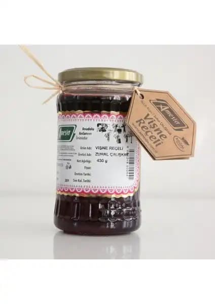 Amesia Vişne Reçeli 430 Gr: Doğal ve Yüksek Meyve İçeriği ile Sağlıklı Kahvaltı Seçeneği