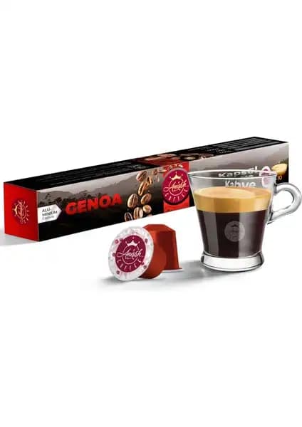 Anisah Coffee Genoa Kapsül Kahve Nespresso Uyumlu ve Yüksek Kalite Standartlarıyla