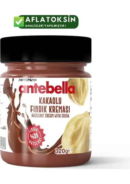 Antebella Kakaolu Fındık Kreması: Yüksek Fındık İçeriği ve Doğal Lezzet ile Sağlıklı Alternatif