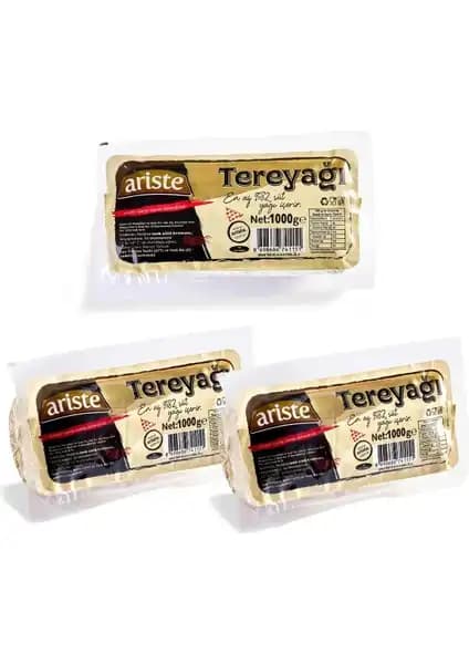 Ariste 3'lü Rulo Tereyağı Seti Doğal ve Lezzetli Mutfak Ürünü