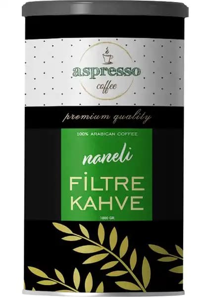 Aspresso Naneli Filtre Kahve: Yüksek Kalite ve Ferahlatıcı Aromayla Kahve Keyfi