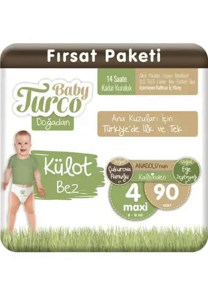 Baby Turco Doğadan Külot Bez 8-19 kg Arası Bebekler İçin Güvenilir ve Konforlu Çözüm