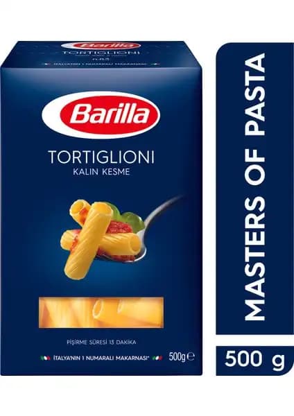 Barilla Kalın Kesme ve Tortiglioni Makarnası: Yüksek Kalite ve Lezzetin Buluşması