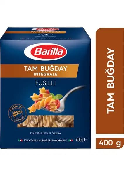 Barilla Tam Buğday Fusilli Makarnası Sağlıklı ve Lezzetli Bir Alternatif