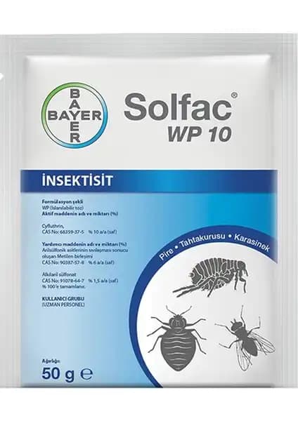 Bayer Solfac Wp 10 Pest Kontrol İlacı: Güçlü ve Güvenilir Böcek İlaç Çözümü