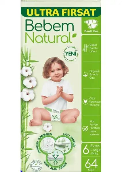 Bebem Natural Bebek Bezi Ultra Fırsat Paketi Güvenilir ve Yüksek Kalite Ürün Özellikleri