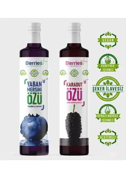 Berrie's® Karadut ve Yaban Mersini Özleri ile Doğal Sağlık Destekleri