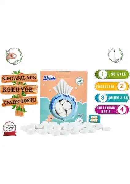 Bisula Sıkıştırılmış Bebek Mendili Doğal ve Güvenli Temizlik Çözümü