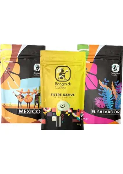 Bongardi Coffee Yöresel Filtre Kahve Demleme Seti: Farklı Bölgelerin Aromasını Deneyimleyin