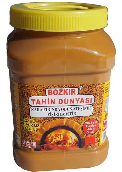 Bozkır Tahin Dünyası Kepeksiz Tahin 1kg Doğal ve Geleneksel Üretimle Sağlıklı Lezzet