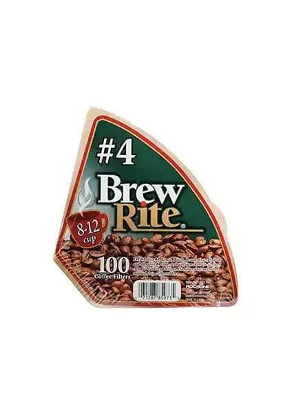 Brew Rite 4 Numara Beyaz Filtre Kağıdı Kahve Makinesi İçin Uyumlu ve Ekonomik