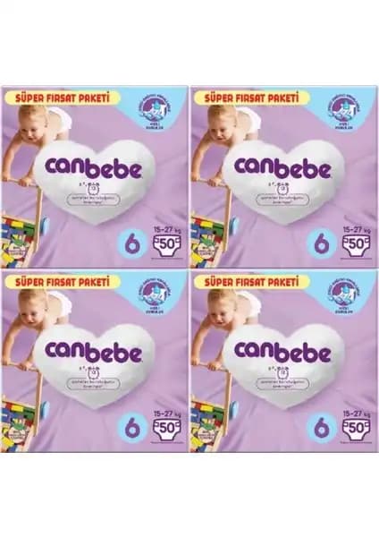 Canbebe 4'lü Bebek Bezi Paketi Konfor ve Güvenlik Sunan Yüksek Performanslı Ürün